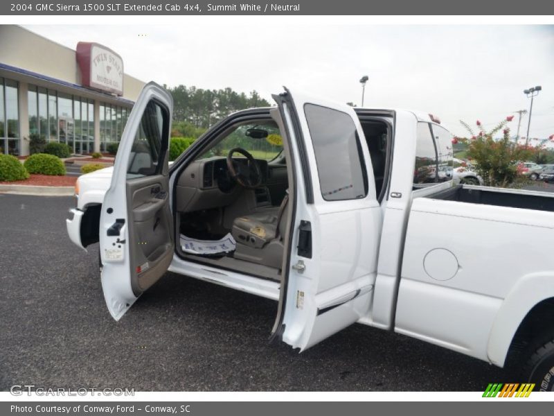 Summit White / Neutral 2004 GMC Sierra 1500 SLT Extended Cab 4x4