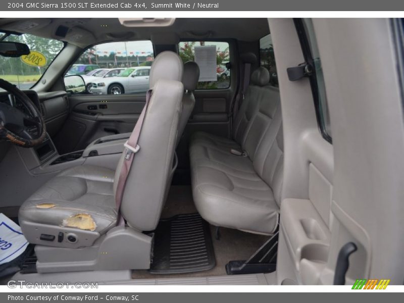 Summit White / Neutral 2004 GMC Sierra 1500 SLT Extended Cab 4x4