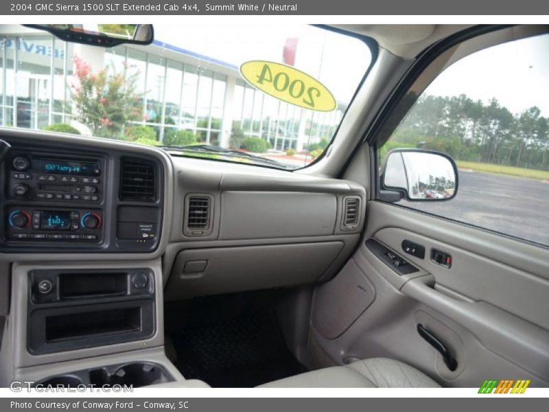 Summit White / Neutral 2004 GMC Sierra 1500 SLT Extended Cab 4x4