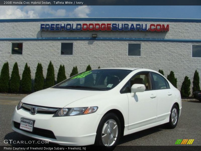 Taffeta White / Ivory 2008 Honda Civic Hybrid Sedan