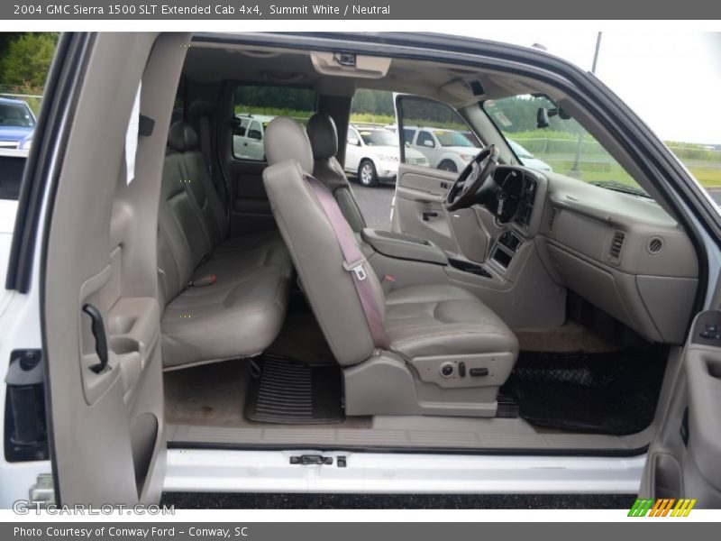 Summit White / Neutral 2004 GMC Sierra 1500 SLT Extended Cab 4x4
