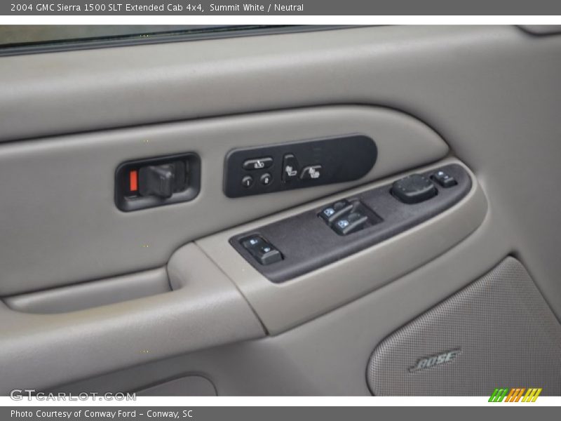Summit White / Neutral 2004 GMC Sierra 1500 SLT Extended Cab 4x4