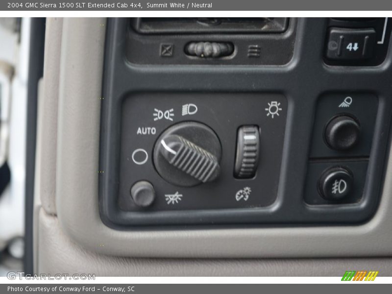 Summit White / Neutral 2004 GMC Sierra 1500 SLT Extended Cab 4x4