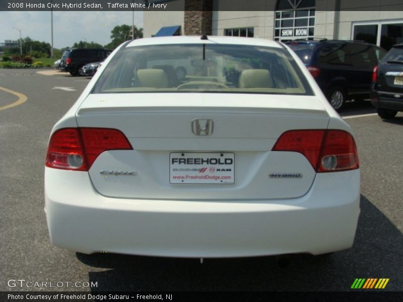 Taffeta White / Ivory 2008 Honda Civic Hybrid Sedan