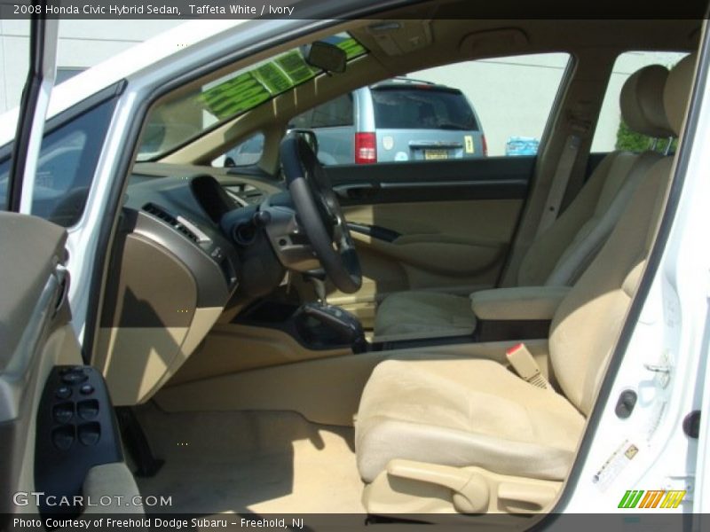 Taffeta White / Ivory 2008 Honda Civic Hybrid Sedan