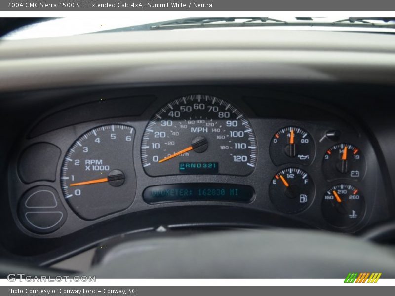 Summit White / Neutral 2004 GMC Sierra 1500 SLT Extended Cab 4x4