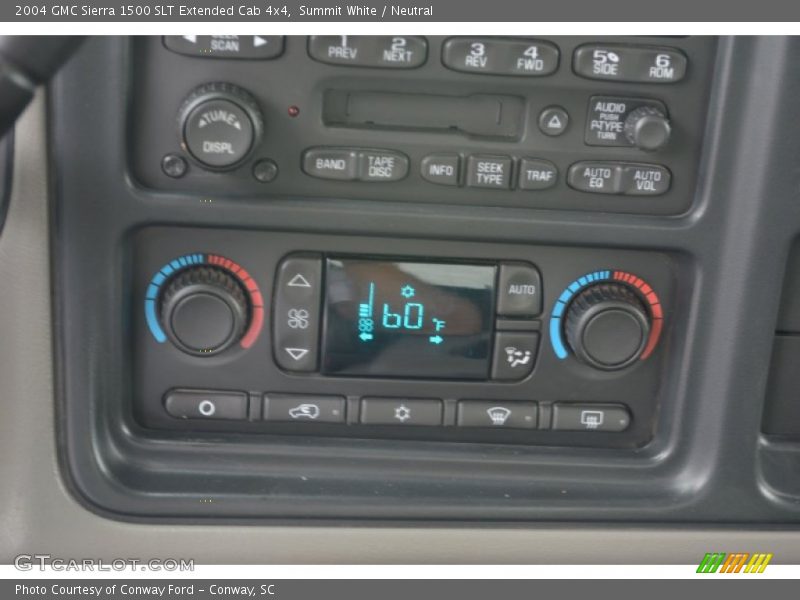 Summit White / Neutral 2004 GMC Sierra 1500 SLT Extended Cab 4x4