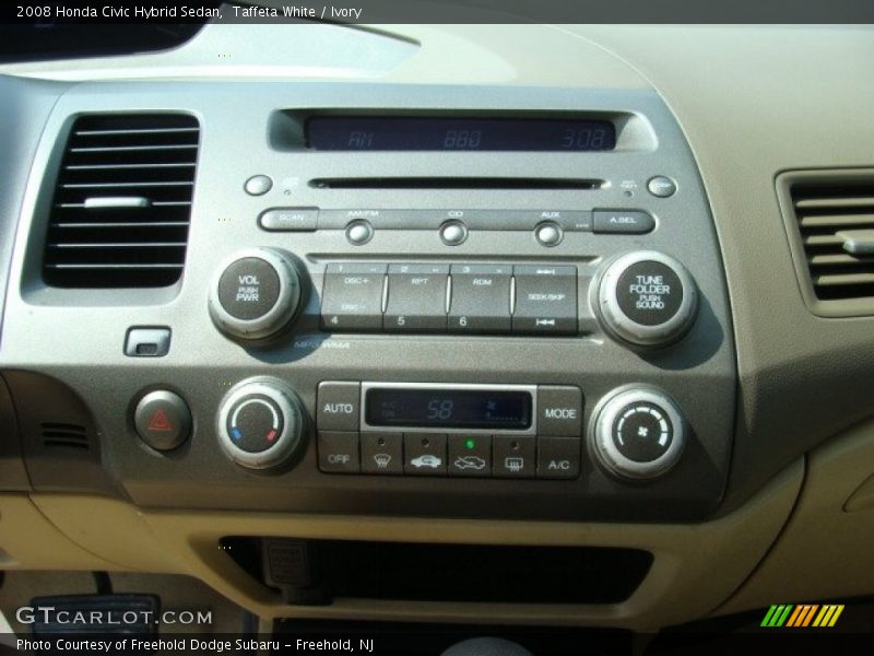 Taffeta White / Ivory 2008 Honda Civic Hybrid Sedan