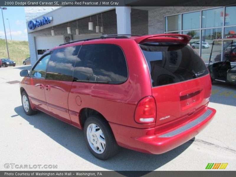 Inferno Red Pearlcoat / Mist Gray 2000 Dodge Grand Caravan SE