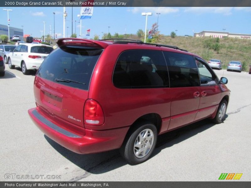 Inferno Red Pearlcoat / Mist Gray 2000 Dodge Grand Caravan SE