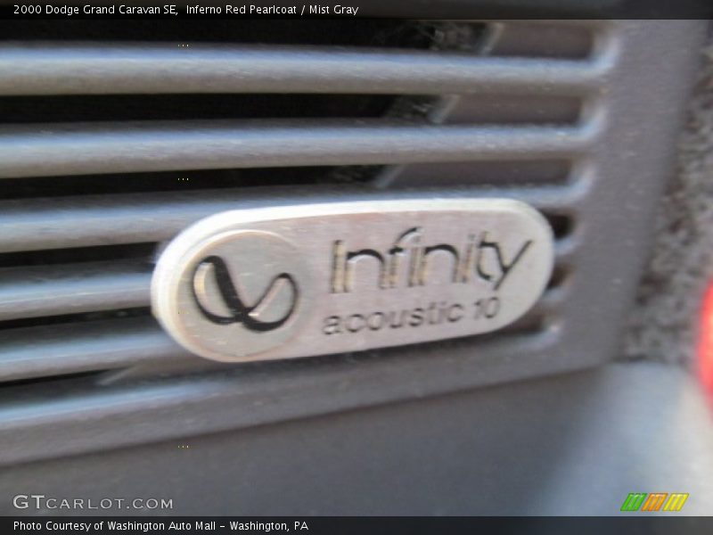 Inferno Red Pearlcoat / Mist Gray 2000 Dodge Grand Caravan SE