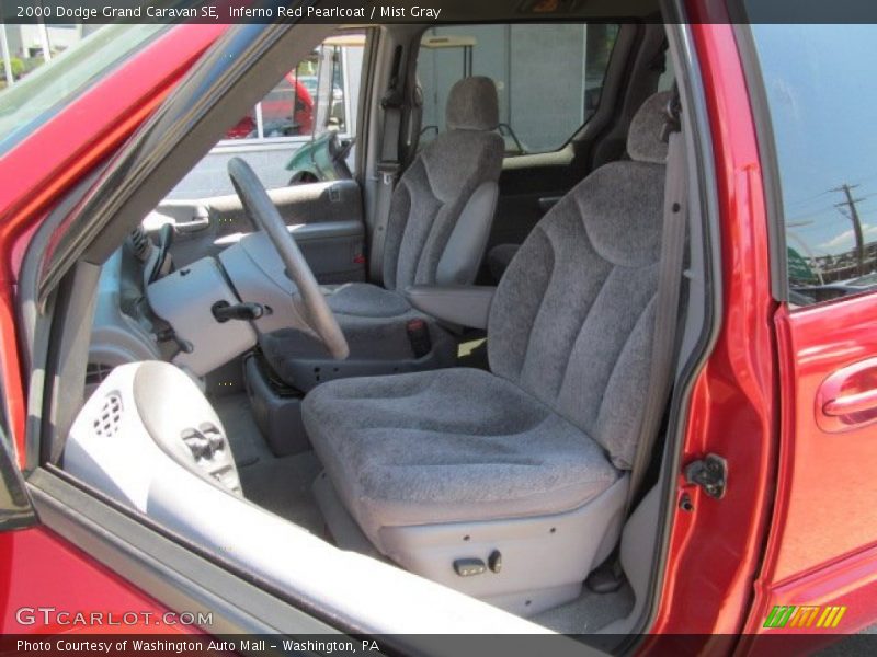 Inferno Red Pearlcoat / Mist Gray 2000 Dodge Grand Caravan SE