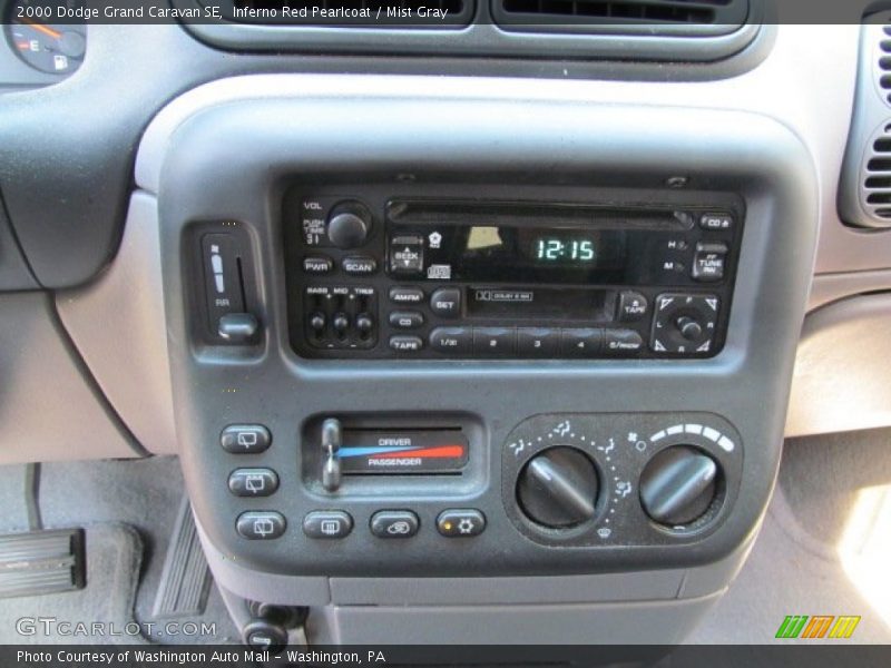 Inferno Red Pearlcoat / Mist Gray 2000 Dodge Grand Caravan SE