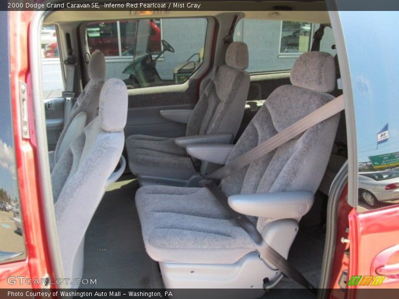 Inferno Red Pearlcoat / Mist Gray 2000 Dodge Grand Caravan SE