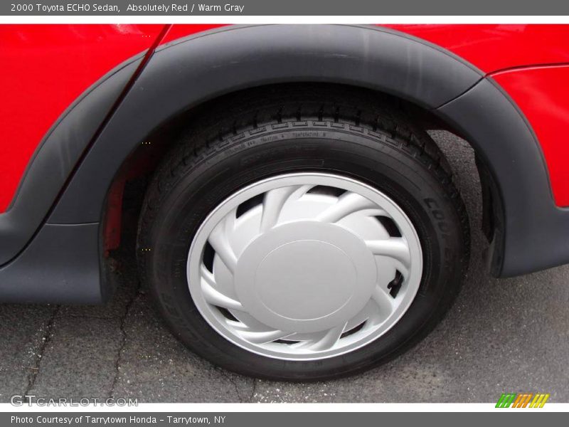 Absolutely Red / Warm Gray 2000 Toyota ECHO Sedan