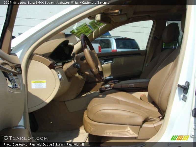 Alabaster White / Cashmere/Savanna 2007 Mercedes-Benz S 600 Sedan