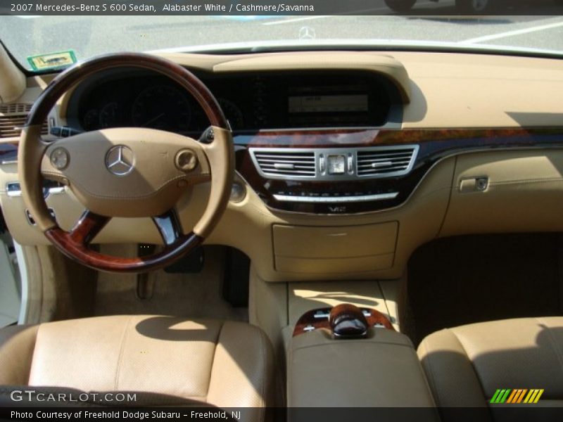 Alabaster White / Cashmere/Savanna 2007 Mercedes-Benz S 600 Sedan