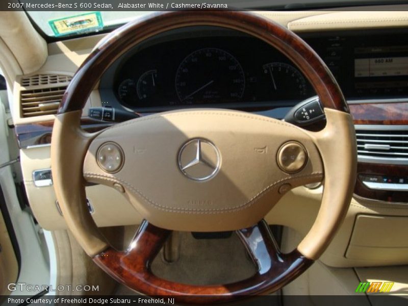 Alabaster White / Cashmere/Savanna 2007 Mercedes-Benz S 600 Sedan