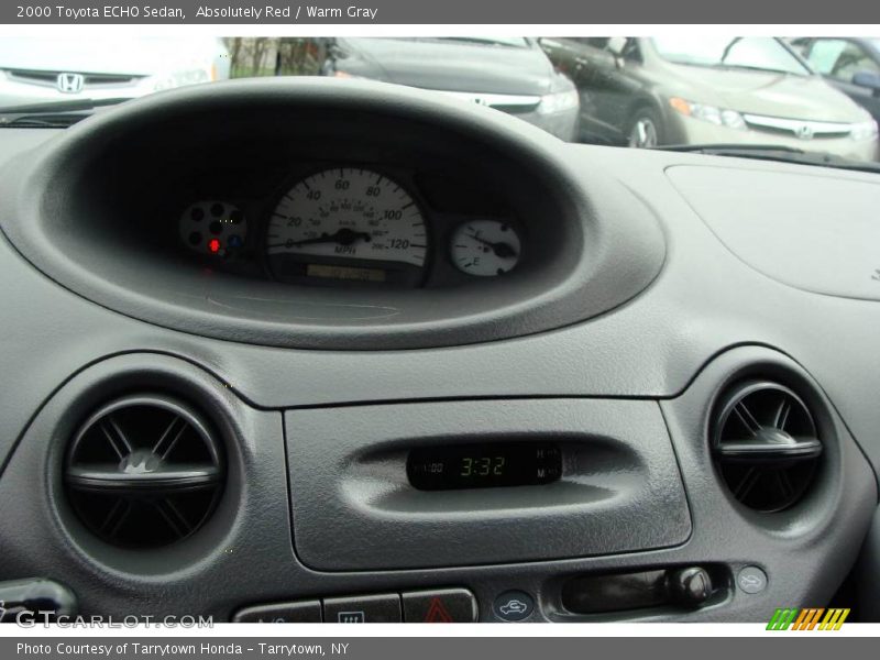 Absolutely Red / Warm Gray 2000 Toyota ECHO Sedan