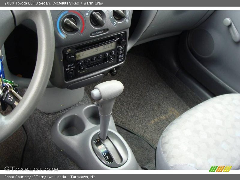 Absolutely Red / Warm Gray 2000 Toyota ECHO Sedan