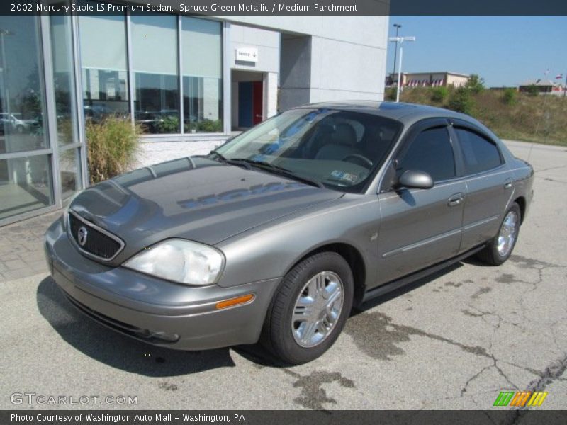 Spruce Green Metallic / Medium Parchment 2002 Mercury Sable LS Premium Sedan