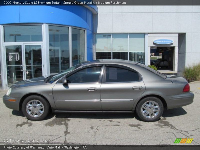 Spruce Green Metallic / Medium Parchment 2002 Mercury Sable LS Premium Sedan