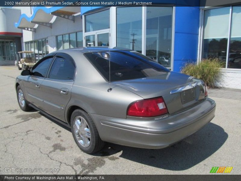 Spruce Green Metallic / Medium Parchment 2002 Mercury Sable LS Premium Sedan