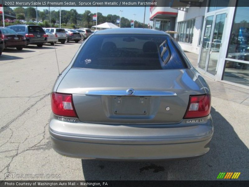 Spruce Green Metallic / Medium Parchment 2002 Mercury Sable LS Premium Sedan