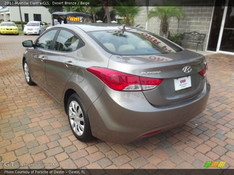 Desert Bronze / Beige 2011 Hyundai Elantra GLS