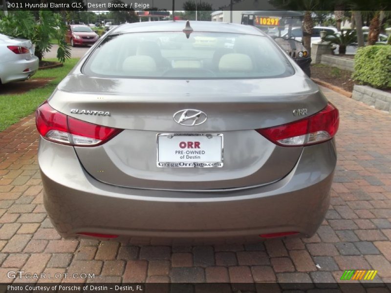 Desert Bronze / Beige 2011 Hyundai Elantra GLS