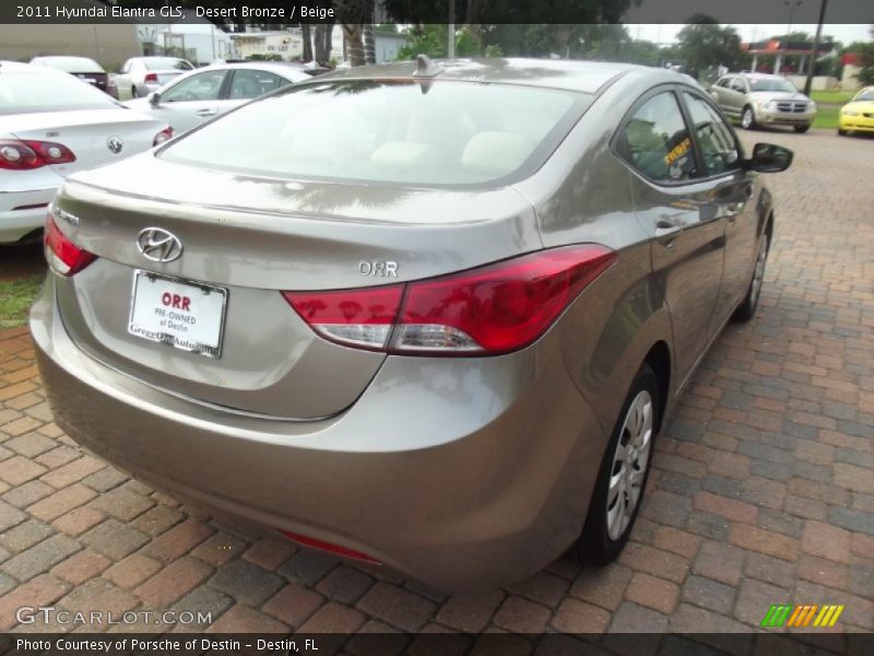 Desert Bronze / Beige 2011 Hyundai Elantra GLS