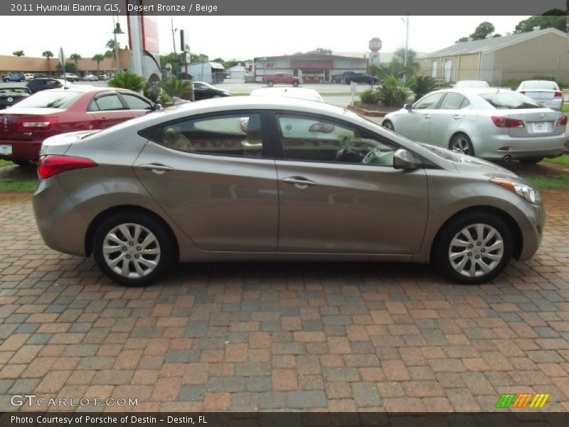 Desert Bronze / Beige 2011 Hyundai Elantra GLS