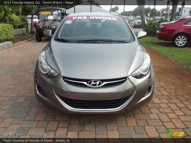 Desert Bronze / Beige 2011 Hyundai Elantra GLS