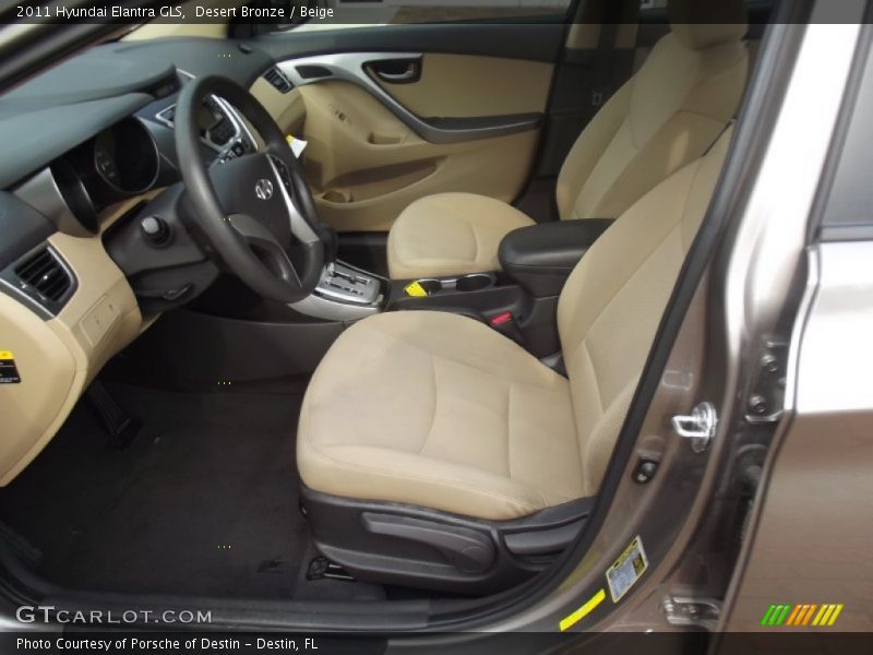 Desert Bronze / Beige 2011 Hyundai Elantra GLS