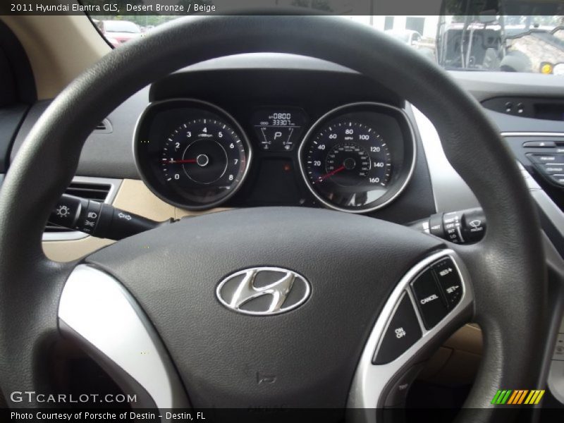 Desert Bronze / Beige 2011 Hyundai Elantra GLS