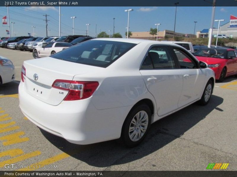 Super White / Ash 2012 Toyota Camry LE