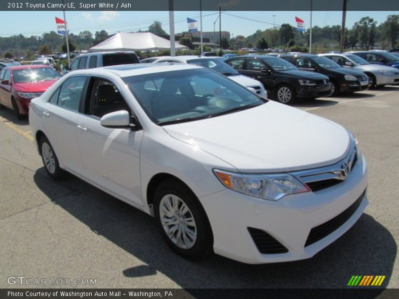Super White / Ash 2012 Toyota Camry LE