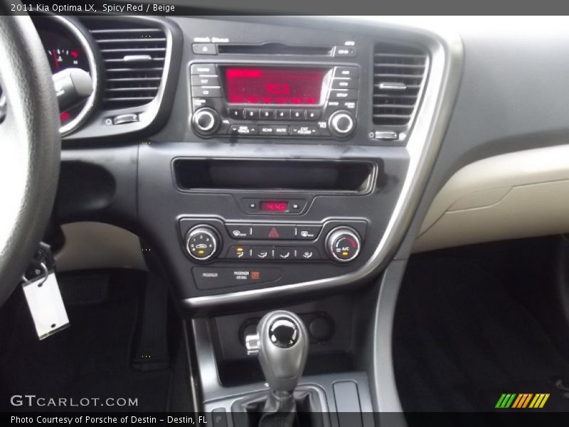 Spicy Red / Beige 2011 Kia Optima LX