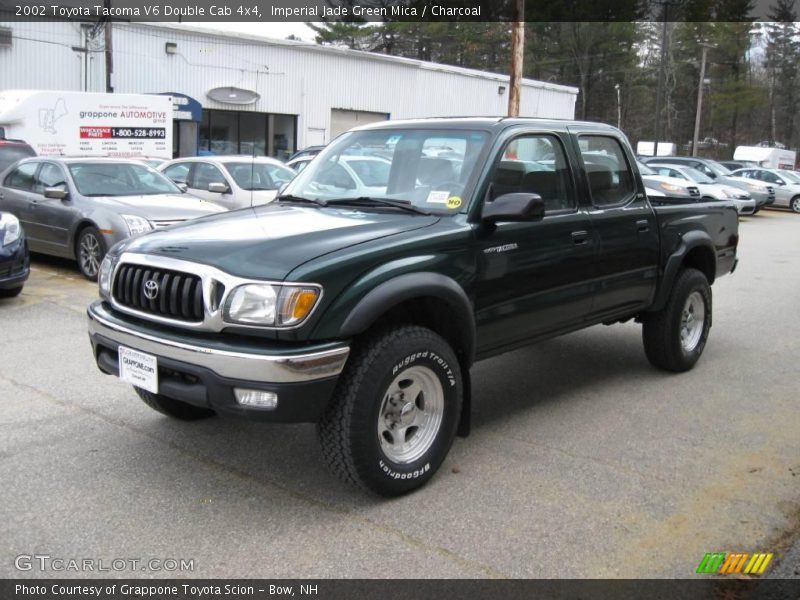 Imperial Jade Green Mica / Charcoal 2002 Toyota Tacoma V6 Double Cab 4x4