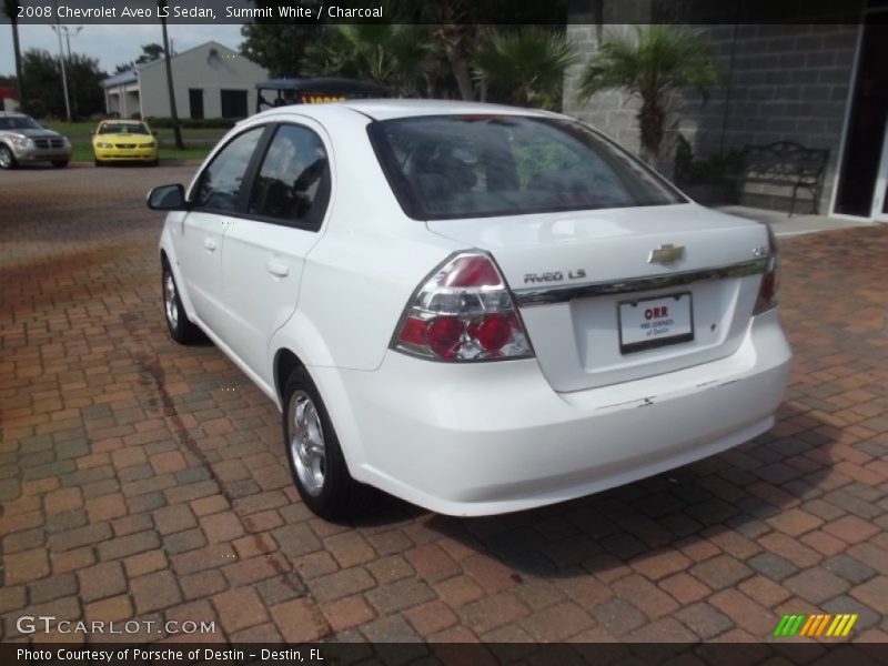 Summit White / Charcoal 2008 Chevrolet Aveo LS Sedan