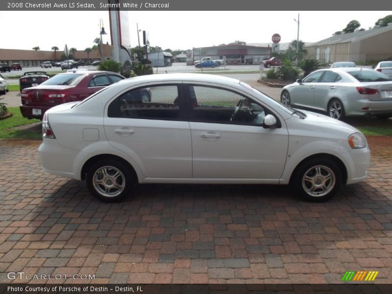 Summit White / Charcoal 2008 Chevrolet Aveo LS Sedan