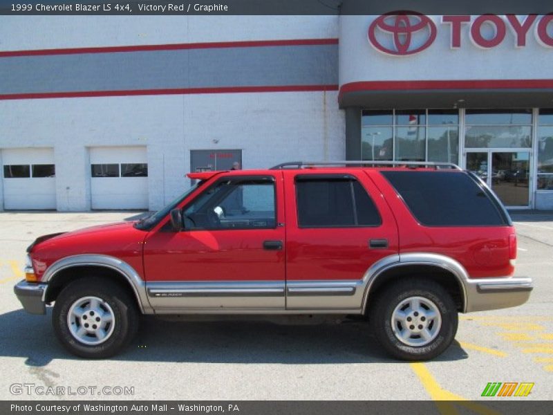 Victory Red / Graphite 1999 Chevrolet Blazer LS 4x4