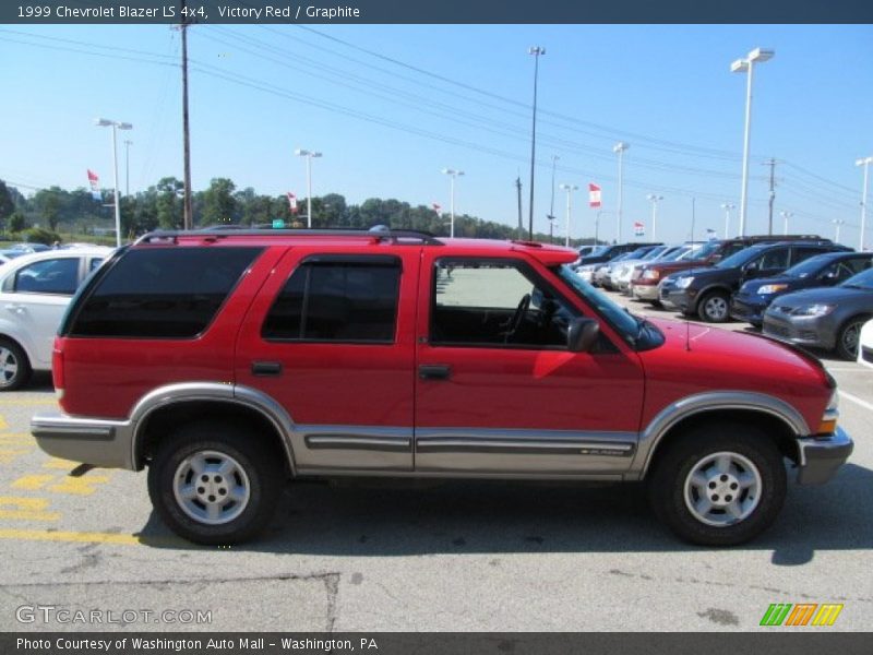 Victory Red / Graphite 1999 Chevrolet Blazer LS 4x4