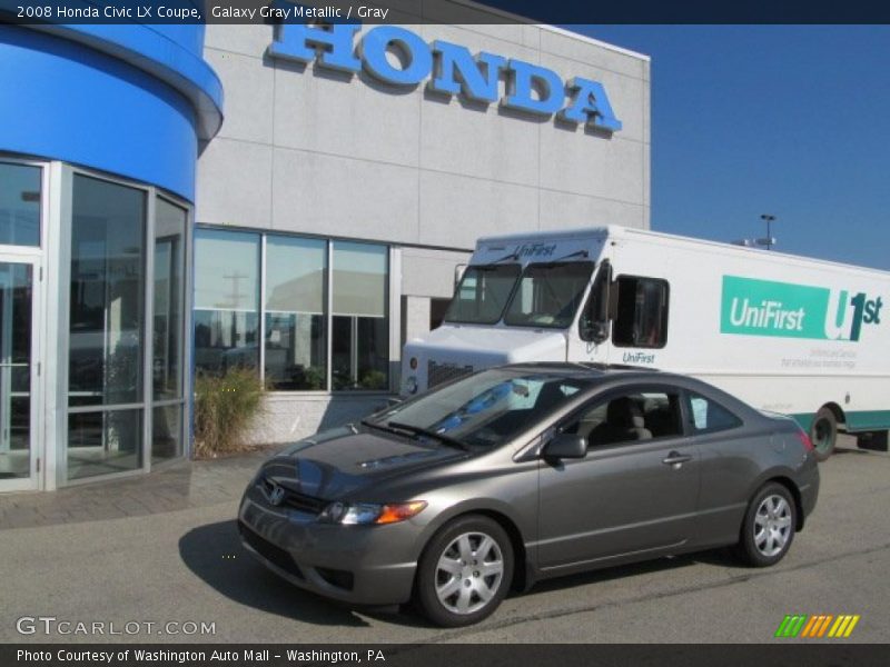 Galaxy Gray Metallic / Gray 2008 Honda Civic LX Coupe