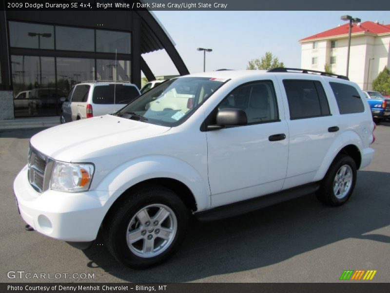 Bright White / Dark Slate Gray/Light Slate Gray 2009 Dodge Durango SE 4x4