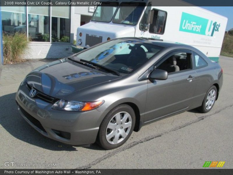 Galaxy Gray Metallic / Gray 2008 Honda Civic LX Coupe