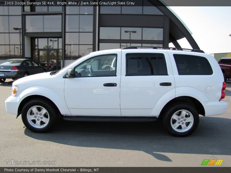 Bright White / Dark Slate Gray/Light Slate Gray 2009 Dodge Durango SE 4x4