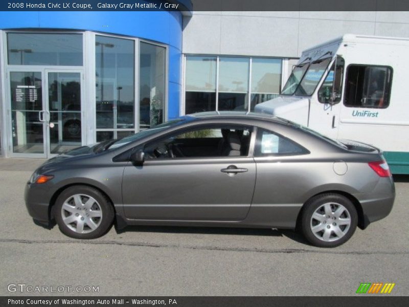 Galaxy Gray Metallic / Gray 2008 Honda Civic LX Coupe