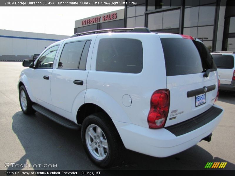 Bright White / Dark Slate Gray/Light Slate Gray 2009 Dodge Durango SE 4x4