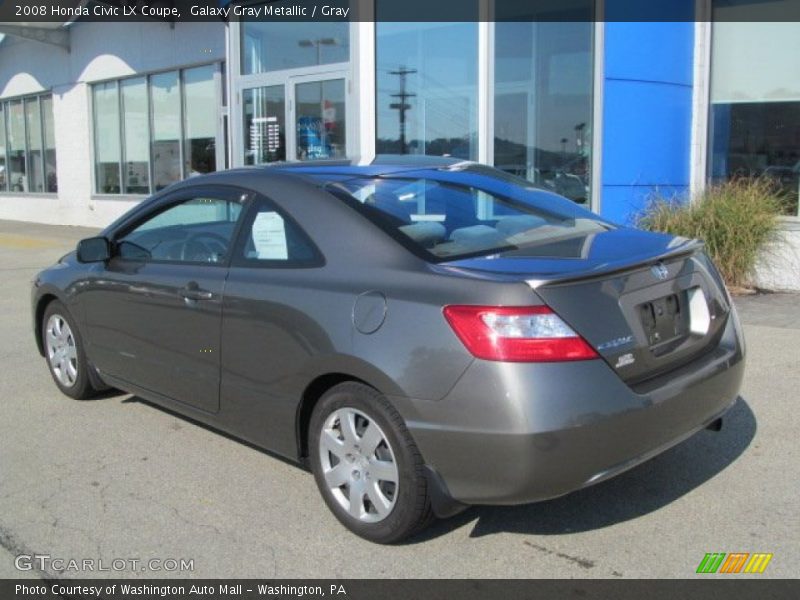 Galaxy Gray Metallic / Gray 2008 Honda Civic LX Coupe